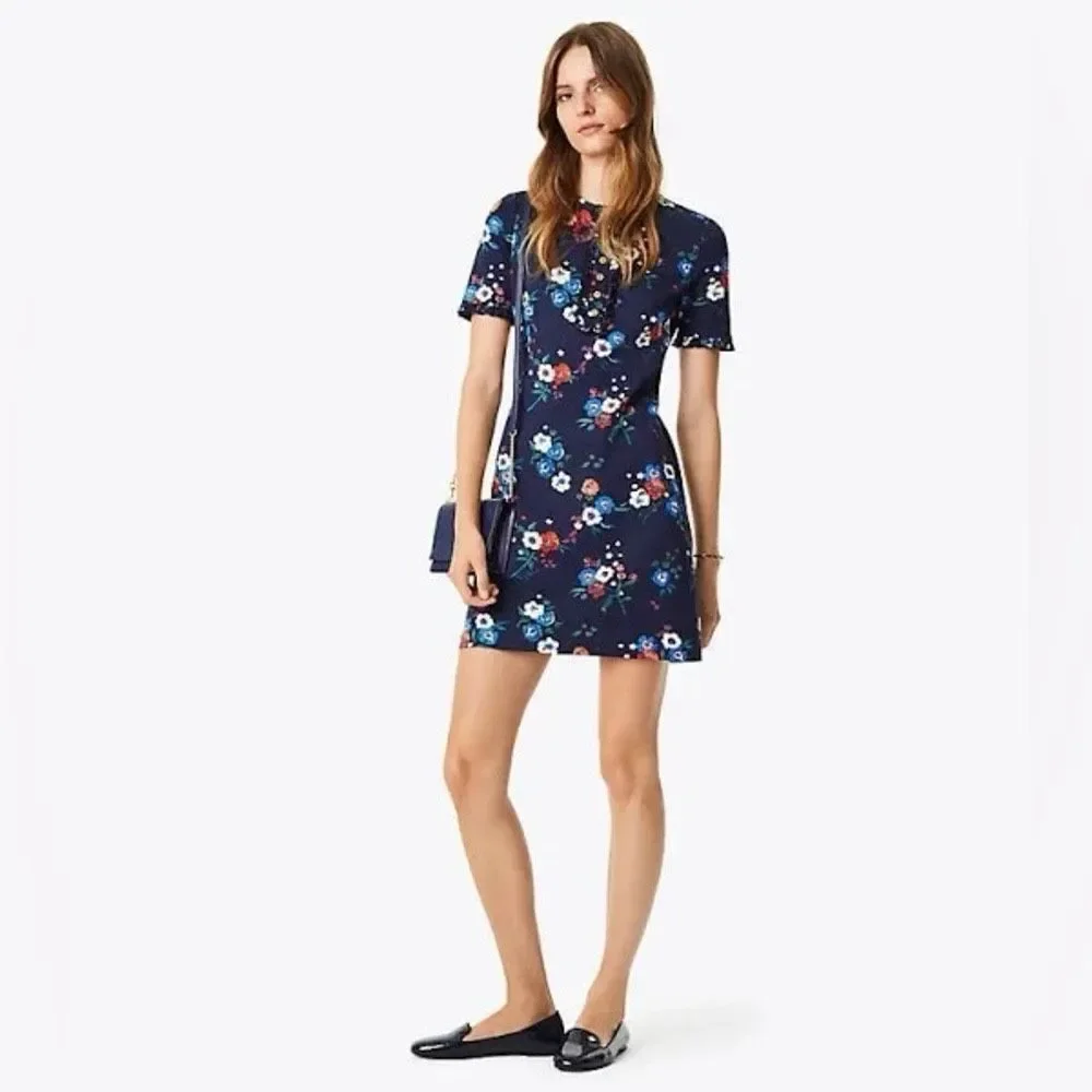 Tory Burch Miranda Paisley Bouquet dress women's size small